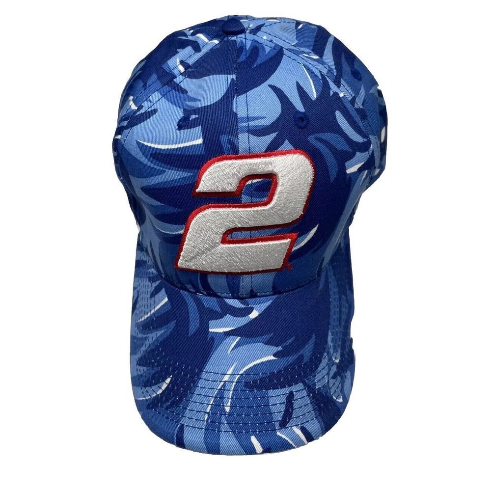Rusty Wallace #2 Cap Hat Chase‎ Authentics Blue Camo One Size Fits Most